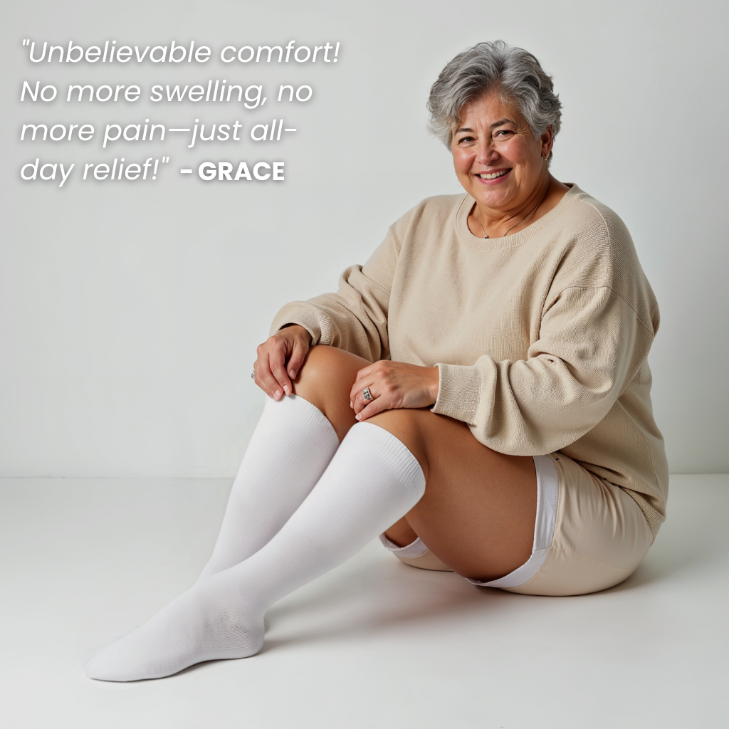 Wendy's Comfort Wide Compression Socks For 50+ Woman (3+2 FREE)