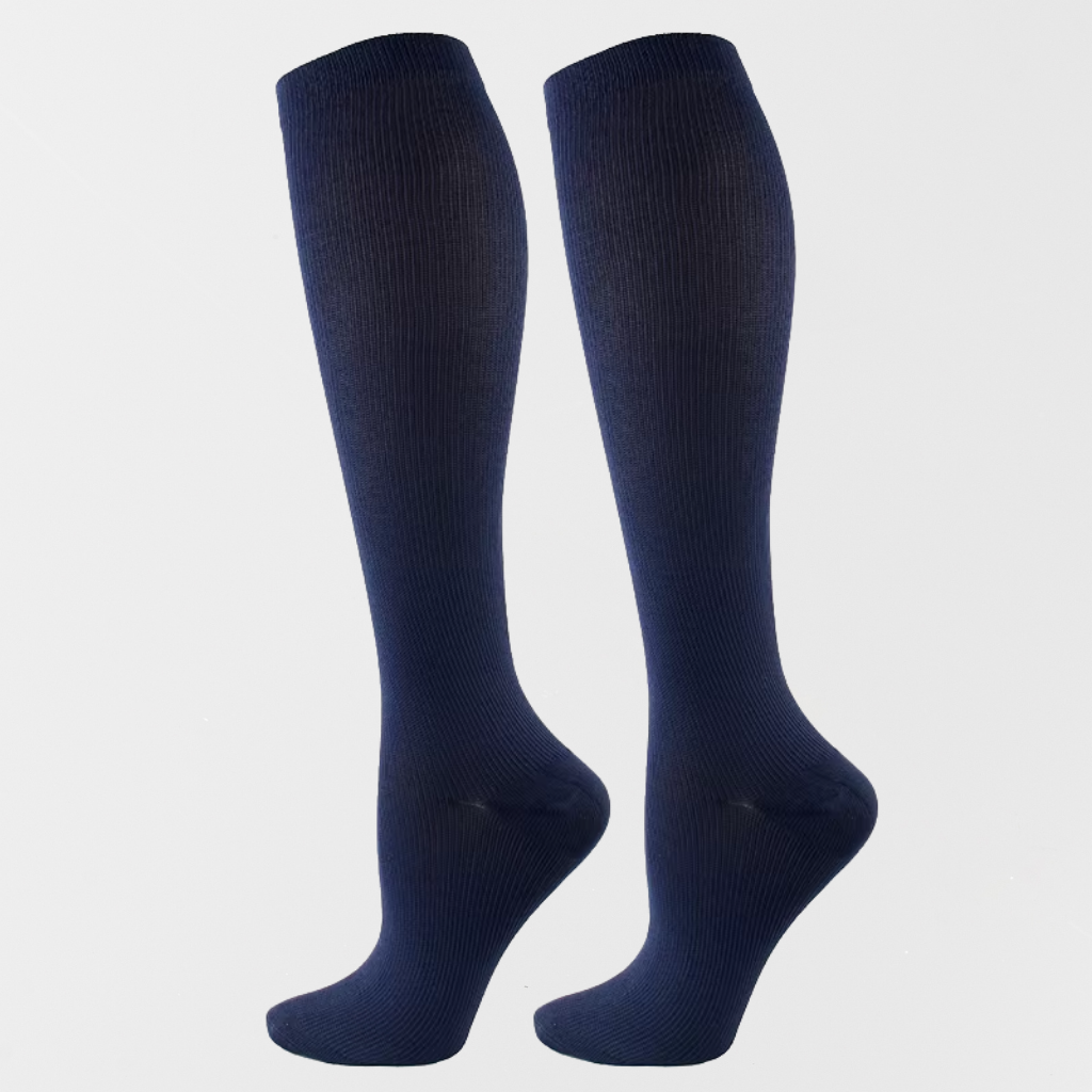 Wendy's Comfort Wide Compression Socks (Navy)