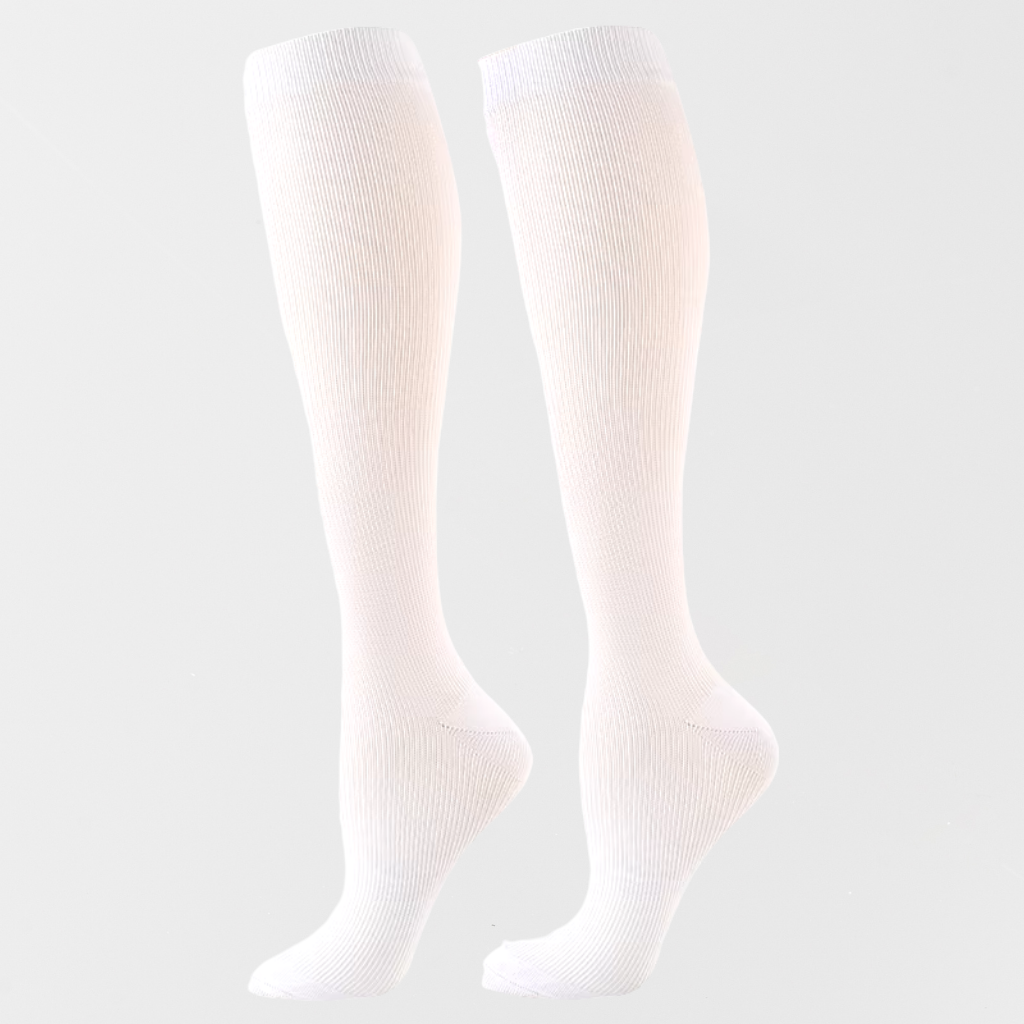 Wendy's Comfort Wide Compression Socks (White)