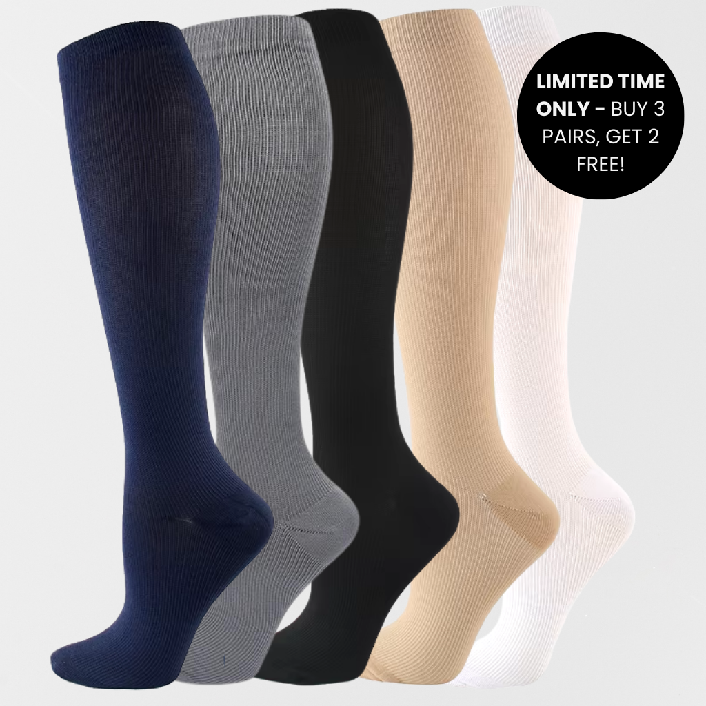 Wendy's Comfort Wide Compression Socks For 50+ Woman (3+2 FREE)